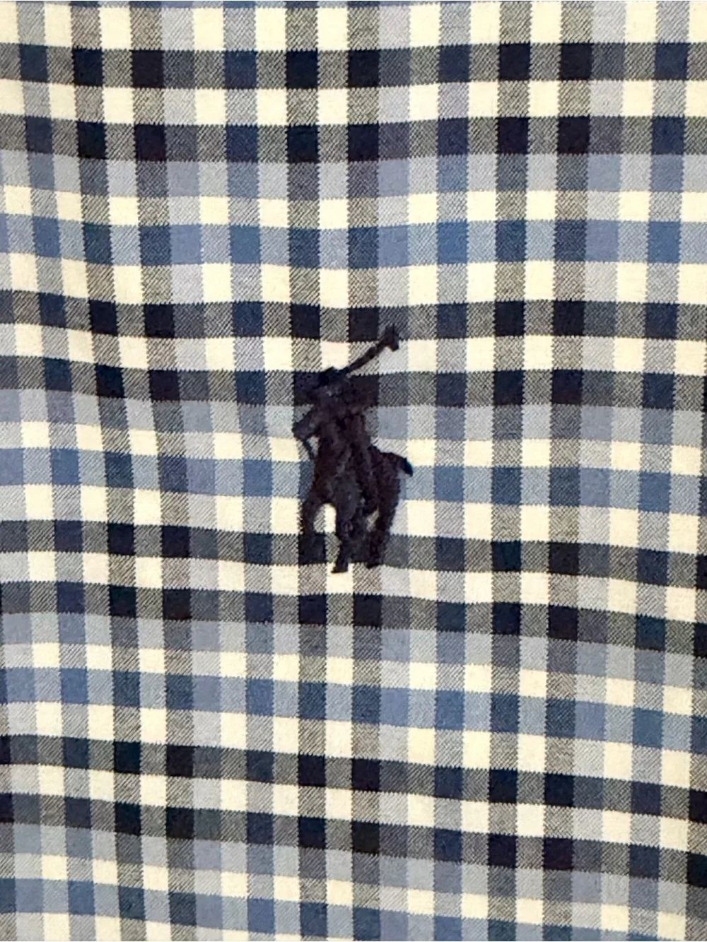 Ralph Lauren Dress Shirt NWT Blue Black White Plaid Button-Down Shirt Size M - Picture 6 of 6